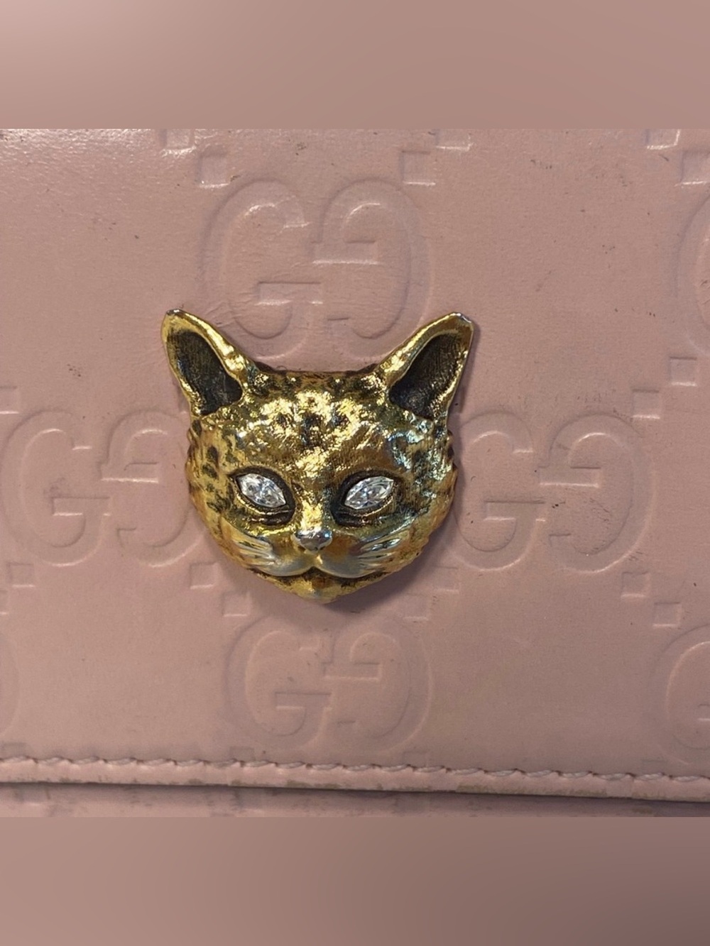 FINAL PRICE~ GUCCI Guccissima LTD ED Cat Continental Wallet Cruise Line 2019 - Picture 7 of 12